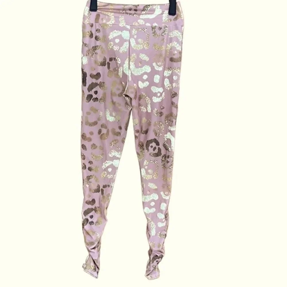 Lily by Firmiana leggings with ruched legs, size M